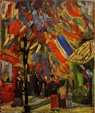 La fête du 14 juillet à Paris Vincent van Gogh Peinture à l'huile